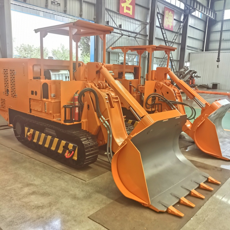 Side Dump Rock Loader