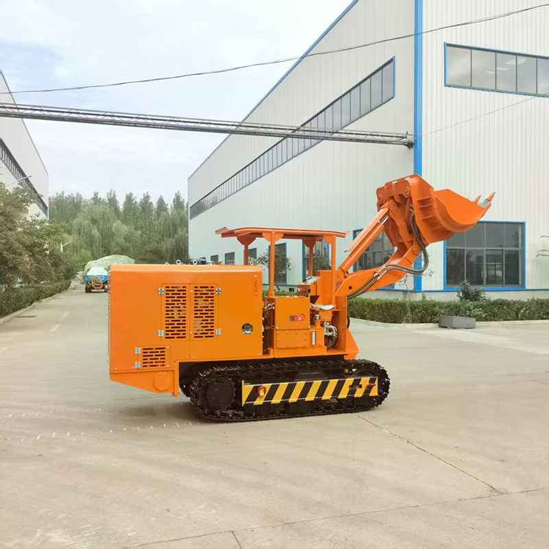 Carregador de rochas basculante lateral de 180