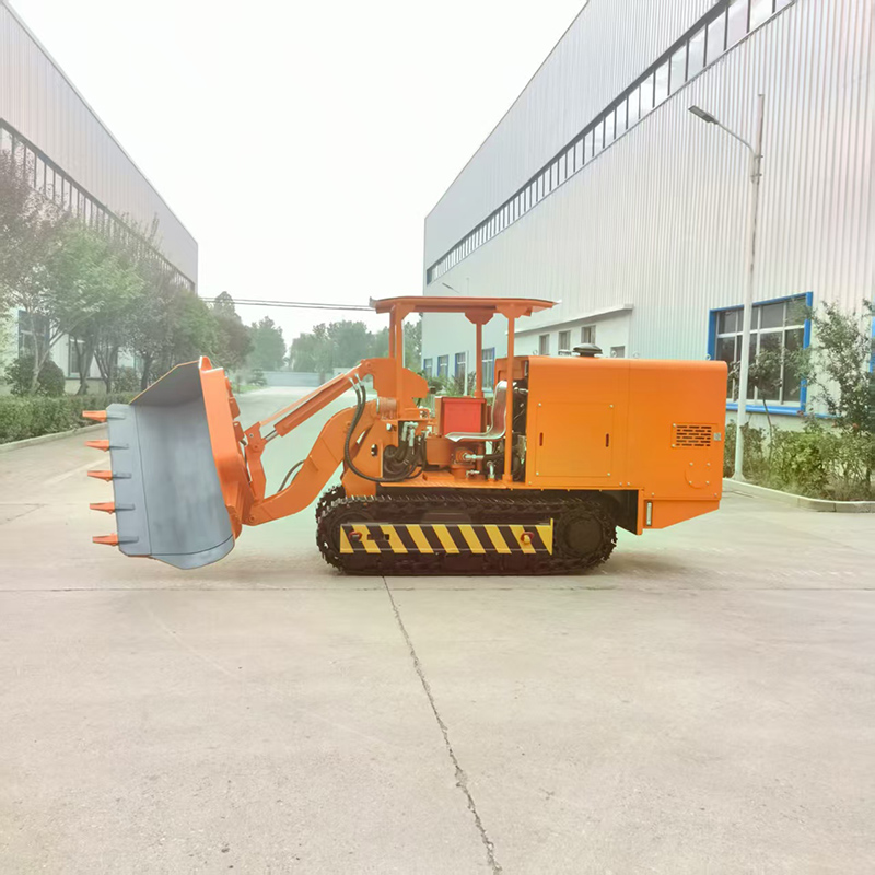 รถตักหินแบบเทด้านข้าง 150