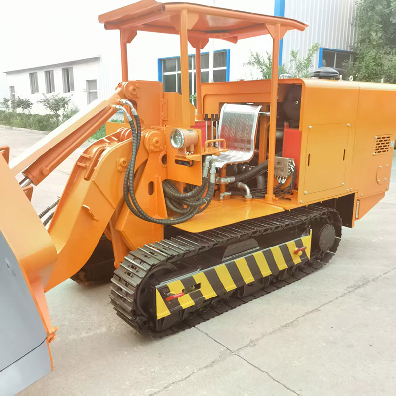 รถตักหินขนถ่ายด้านข้างเหมืองทอง