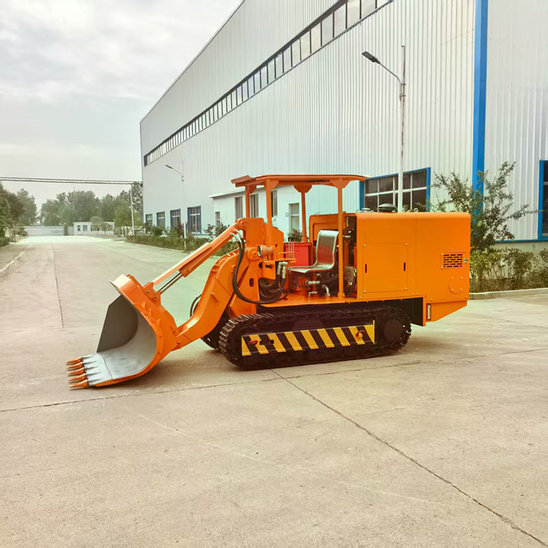 รถตักหินขนถ่ายด้านข้างเหมืองทอง