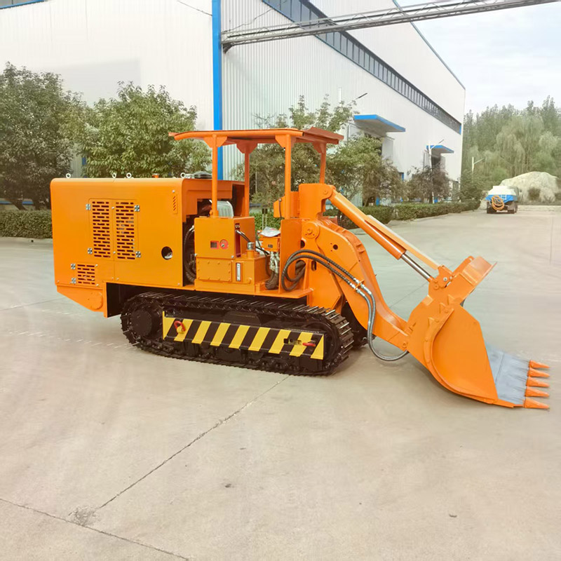 รถตักหินขนถ่ายด้านข้างเหมืองทอง