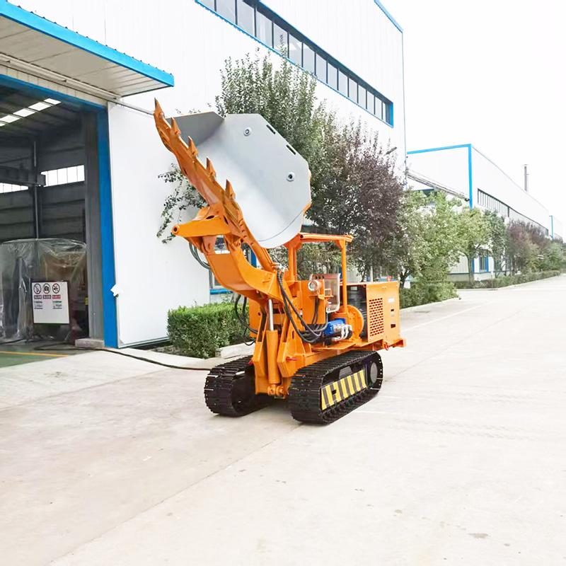 Máy xúc đá bánh xích