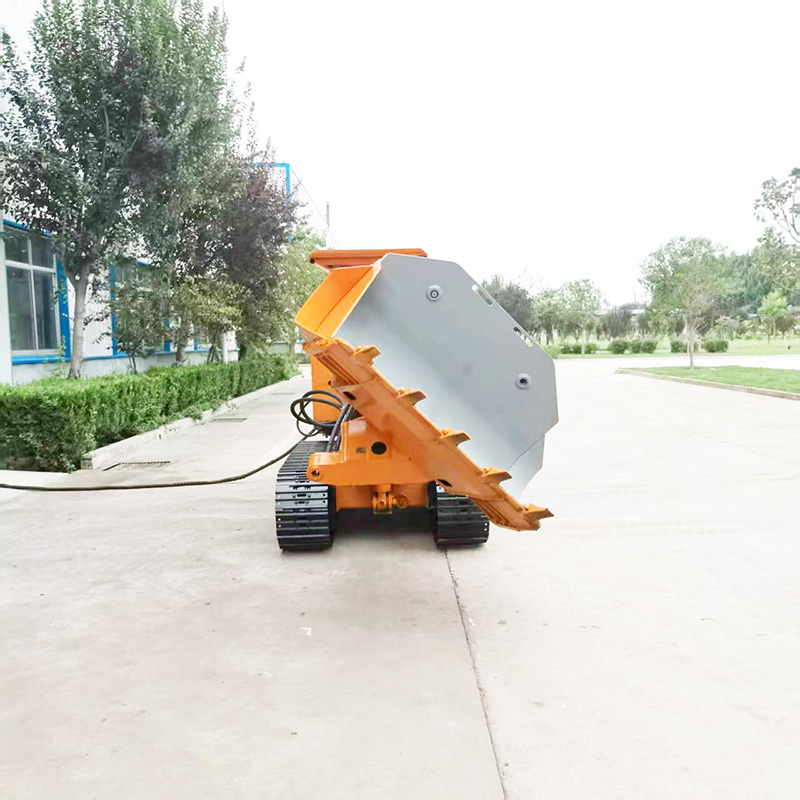 Máy xúc đá bánh xích