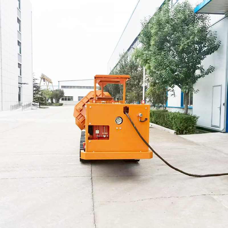 Máy xúc đá bánh xích