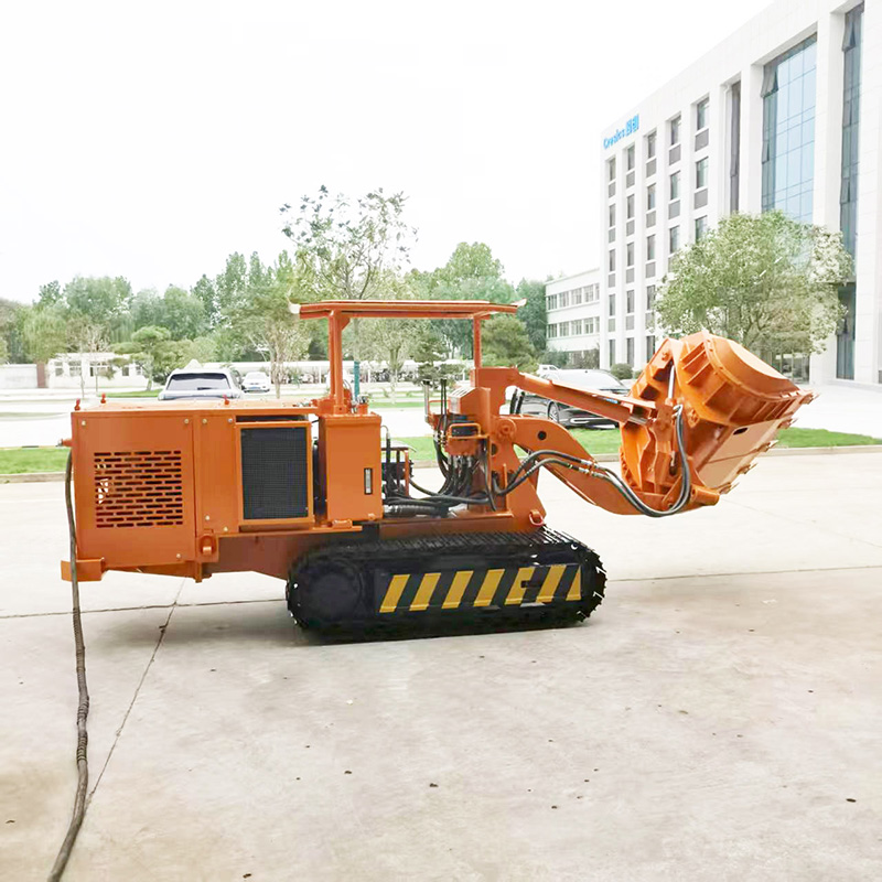 Погрузчик камня с боковой разгрузкой и дистанционным управлением