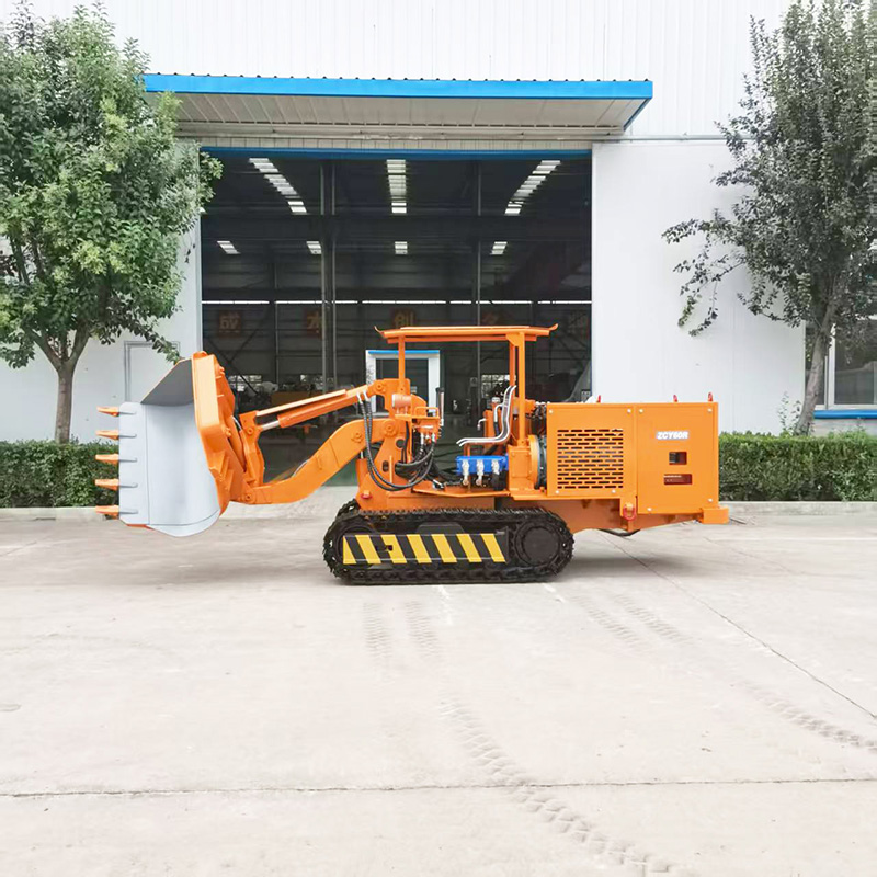 Погрузчик камня с боковой разгрузкой и дистанционным управлением