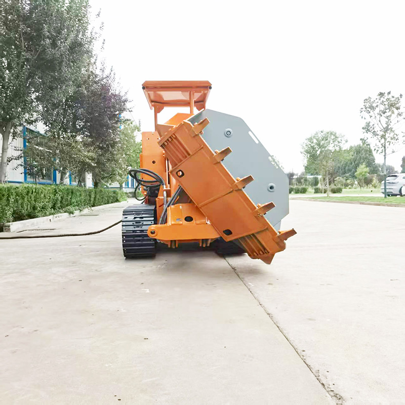 รถตักหินแบบเทด้านข้างขนาดใหญ่