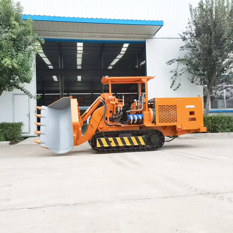 รถตักหินแบบเทด้านข้างขนาดใหญ่