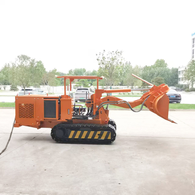 Cargador de rocas de descarga lateral de ingeniería