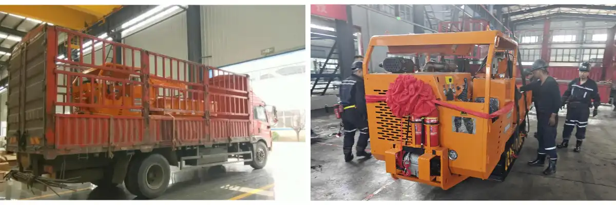 Подземный гусеничный транспортер