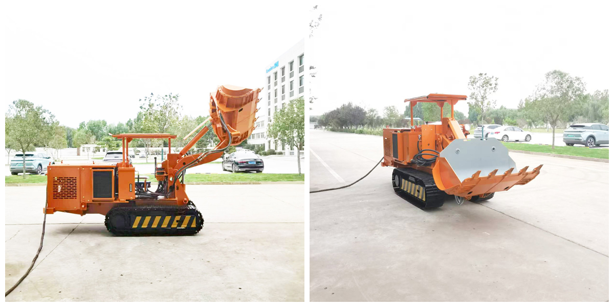 Chargeuse de roches à benne latérale chenillée.jpg Chargeuse de roches à benne latérale chenillée.jpg