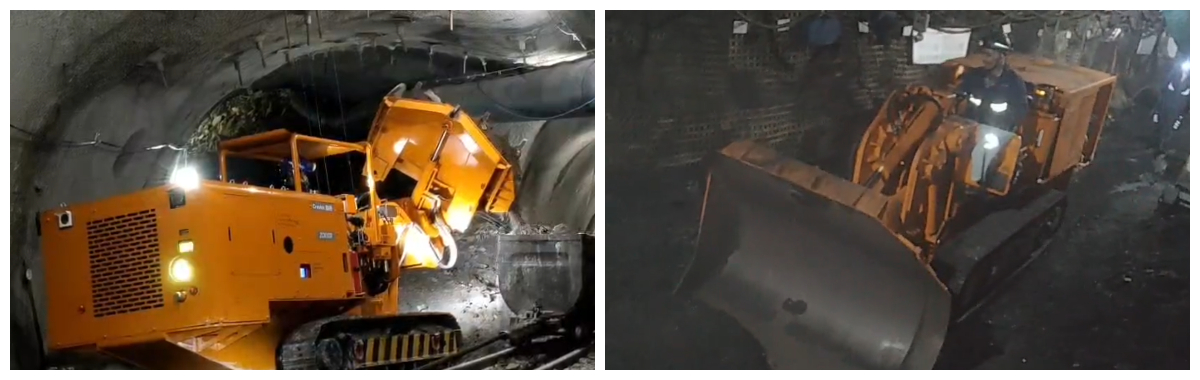 Tunnel Side Unloading Rock Loader